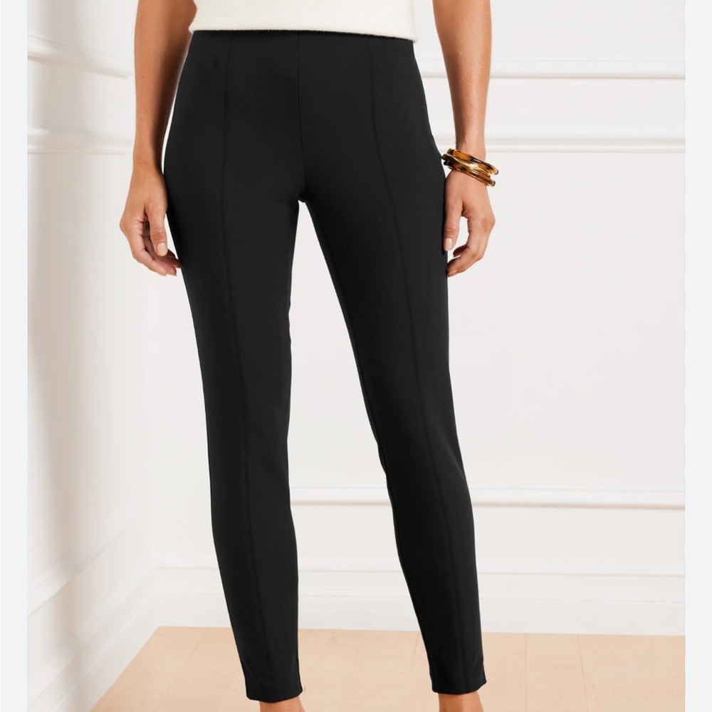 Talbots Portland Pants in Black Ankle Length Slim Riding Pants size 6